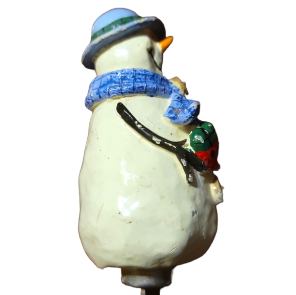 St. Nicholas Square BUTTON UP Spreader Snowman Family Christmas. Stainless Steel - Picture 5 of 6